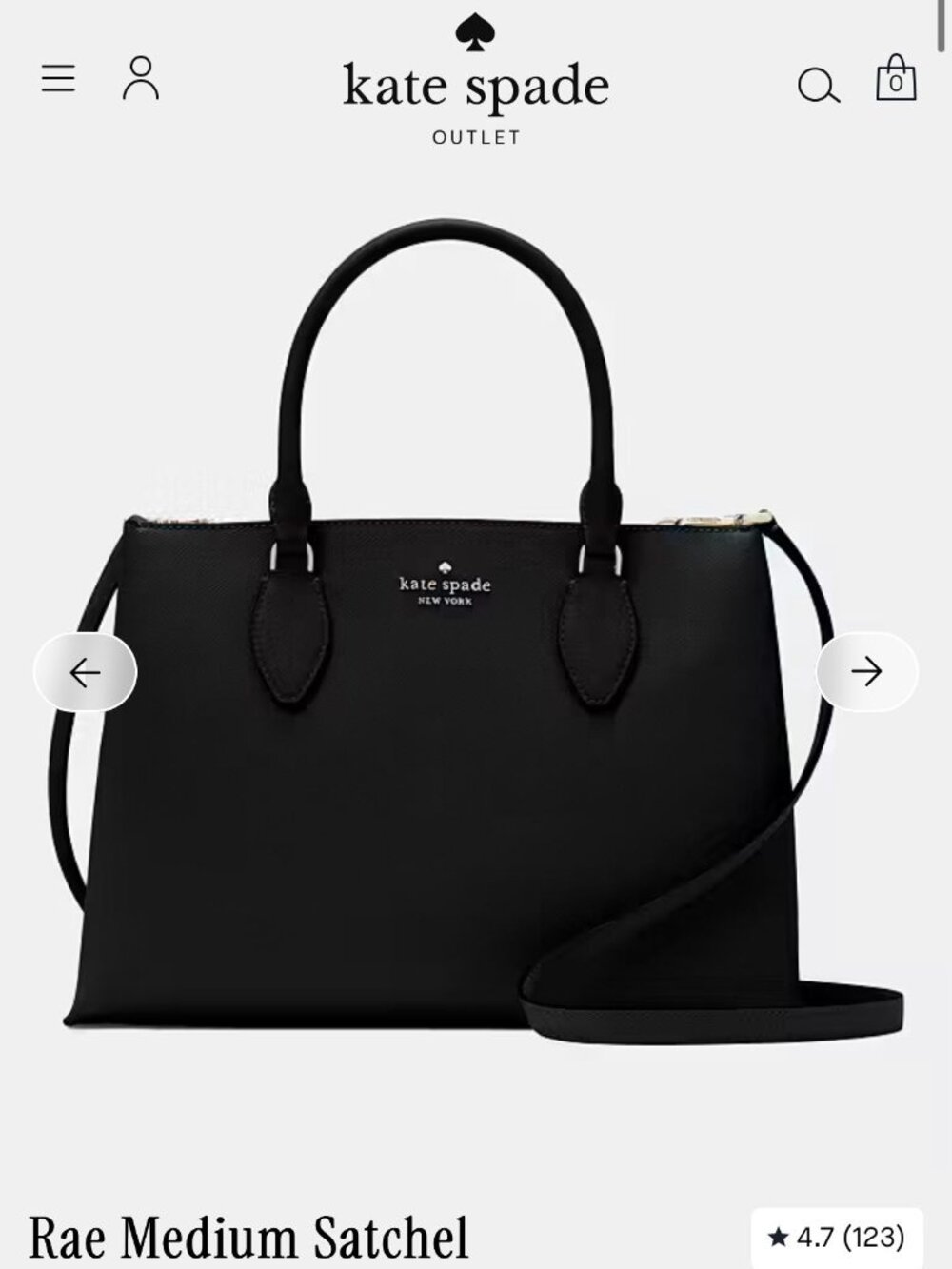 Kate Spade Rae Medium Satchel - Picture 2 of 2
